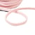 Double cordon chevrons 10mm rose clair au mètre
