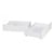 2 tiroirs de Rangement blanc à roulettes pour lit gigogne - HomeStyle4U