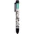 Stylo à bille - 5 couleurs - Pointe moyenne - Panda rigolo - Pour l'école