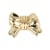 Bouton mini noeud 15mm or
