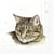 Lot de 4 serviettes en papier découpage collage 33 cm CHAT A 151