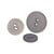Bouton 2 trous satiné gris cendre