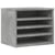 Organisateur armoire de bureau 36 x 26 x 29,5 cm gris béton