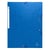 Chemises à élastiques carte lustrée 3 rabats monobloc - Bleu - x 50 - Exacompta
