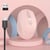 Souris Sans Fil Rechargeable Ergonomique 1600 DPI Bluetooth 5.1 2.4GHz Bleue Rose YONIS
