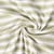 Tissu Jersey Coton imprimé Nina rayures Olive sur fond Blanc