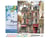 Peinture par Numéro Figured'Art avec Cadre - Façades vintage de Paris - Kit de Loisir Créatif DIY Numéro d'Art Complet - 40x50cm toile tendue sur châssis