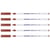 Lot de 5 feutres textiles permanents pointe fine 1 mm - EDDING - Marron - 4600