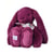 Peluche lapin fleurette - prune 35 cm