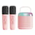 Enceinte Bluetooth Portable Microphone Rose Puissant Son 360° Étanche Longue Autonomie YONIS