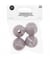 Perles de macramé en bois 35mm X4 - Rico Design Gris