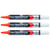 Lot de 3 marqueurs tableaux blancs effaçables - PENTEL - Pointe biseautée moyenne - Orange - MAXIFLO