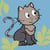 LUC - Kit canevas Soudan Chat 25x25cm