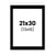 Passe-partout - Noir - 21x30cm - Photo 13x18cm - Pour cadre - Encadrement