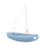 Bateau Le Sloop vert abysses 21cm - Maison Tirot