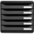 Module de classement Big Box Plus 5 tiroirs Metallic - Argent - Exacompta