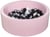 Piscine à balles Aire de jeu + 150 balles rose noir, blanc, argent - Velinda