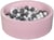 Piscine à balles Aire de jeu + 300 balles rose blanc, perle, gris - Velinda