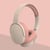 Casque Audio Bluetooth Sans Fil Réduction De Bruit Autonomie Longue Durée Rose YONIS
