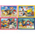 4 puzzles progressifs pat patrouille : ryder joue avec marcus chase zuma et rocky 12 - 16 - 20 - 24 pieces - clementoni 21513