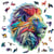 Wooden City Puzzle: MODERN LION 250/25, en bois, 8+