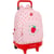 Sac à dos à roulettes Glowlab Fraise 45 CM Trolley Haut de Gamme