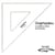 Graphoplex - Equerre 45° 3 bords droits 26 cm