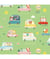 Tissu coton Dashwood Summer Fun véhicules de 110 cm de largeur 0009 Vert vendu par 50 cm
