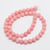Fil de 46 perles ronde naturelle jade Malaisie teintée fabrication bijoux 8 mm SAUMON