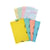 Chemise 3 rabats à élastiques Aquarel + 25 fiches bristol 125x200mm - 4 couleurs assorties - Couleurs assorties - x 10 - Exacompta