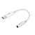 Akashi Adaptateur Audio USB-C vers Jack 3.mm Son et Micro Flexible Blanc