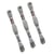 Lot de 3 échevettes 10m DMC Fil retors mat canevas tapisserie 100% coton gris clair 2415