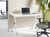 Bureau pliable Panneau de particules mélaminé (MFC) Blanc BENDI - Beliani