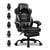Fauteuil gaming ergonomique - GTPLAYER - noir/gris avec repose-pieds
