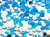 300 Perles Strass Cabochon Rond Strass Bleu 3 mm Acrylique à coller - Dos Argenté