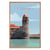 Tableau mural encadré illustration clocher de Collioure 65x97 cm