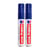 Lot de 2 marqueurs permanents - EDDING - Corps aluminium - Bleu - Pointe biseau 4-12 mm