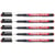 Lot de 5 marqueurs permanents EDDING 142M - Pointe moyenne 1 mm - Marron