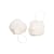 Pompon fourrure artificielle 50x60mm blanc