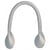 Lot de 2 anses de sac modernes 38 cm argent