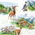 4 serviettes en papier découpage collage 33 cm  ANIMAUX EN MONTAGNE ASS 223