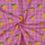 Tissu Coton enduit Poppy Citrons et carreaux sur fond Rose fuchsia