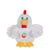 Peluche - Les Amis de Pâques Sonores - Poule Blanche en peluche - 13 cm