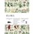 Papiers créatifs - Illustrations fleurs et plantes - Scrapbooking - 12 feuilles - 50x70cm