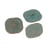 Bouton arabesque bleu canaries 30mm