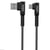 ENERGIZER Câble de Charge et de Données USB-A / USB-C Coudé 90 degrés 2m pour Usage Gaming Noir