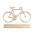 Bicyclette en bois à poser Vélo 20x11cm