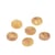 Lot de 3 boutons imitation pierre beige pierre 15mm