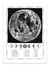 Affiche 50 x 70 cm -  Moon map - Alex Foster