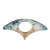 Bague de lecture en résine forme arc-motif mer océan